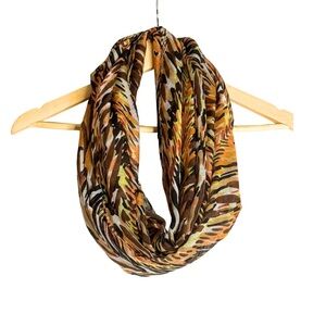 Chic Multicolor Animal Print Infinity Scarf